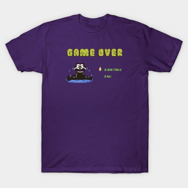 Felix Pixel Retro Game T-Shirt by Purple lily studio